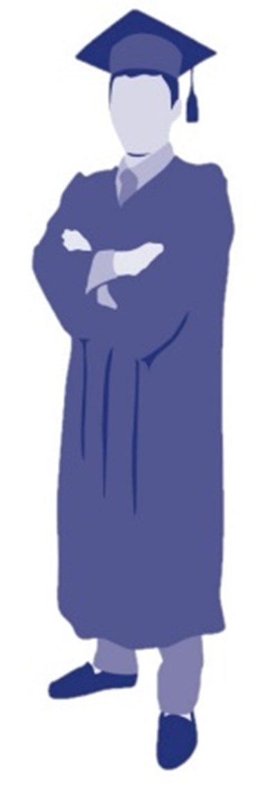 Graduate (Man In Gard Cap And Gown.png)